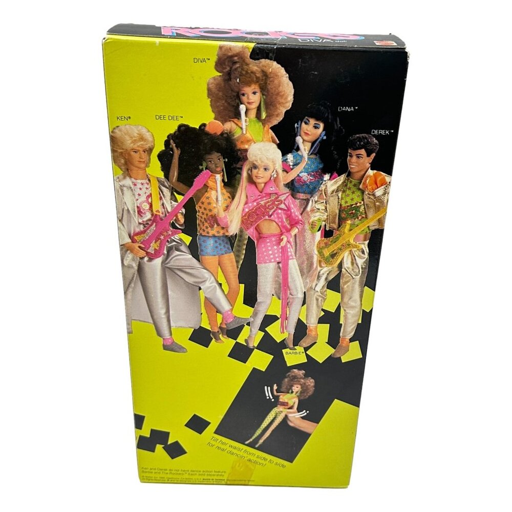 Barbie and the Rockers Diva 11 in Fashion Doll Collectible Sealed Vintage Mattel - Picture 2 of 7